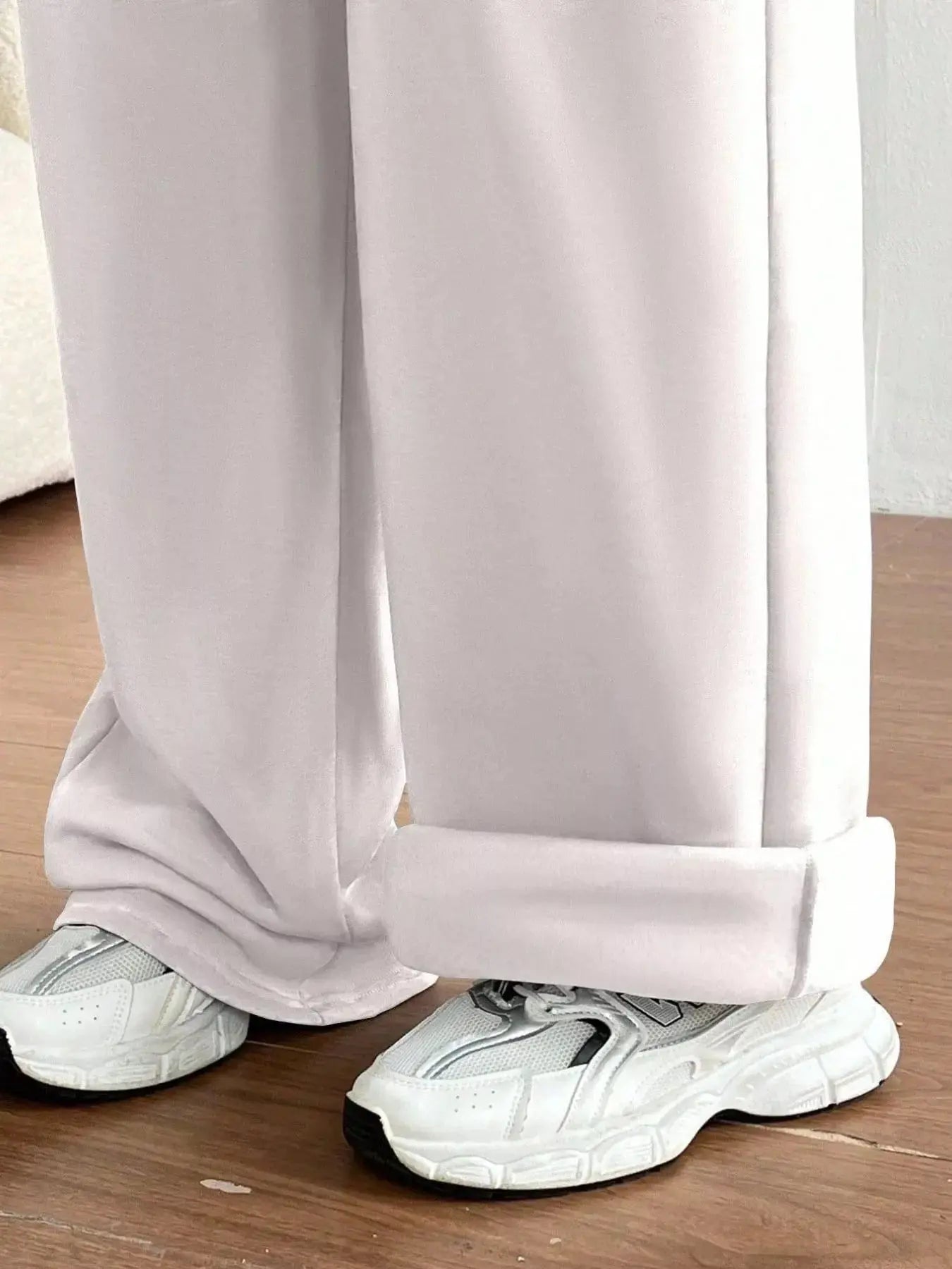 Casual Drawstring High Waist Wide Leg Sweatpants Simply Love