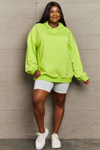 Ultimate comfort long sleeve drawstring hoodie