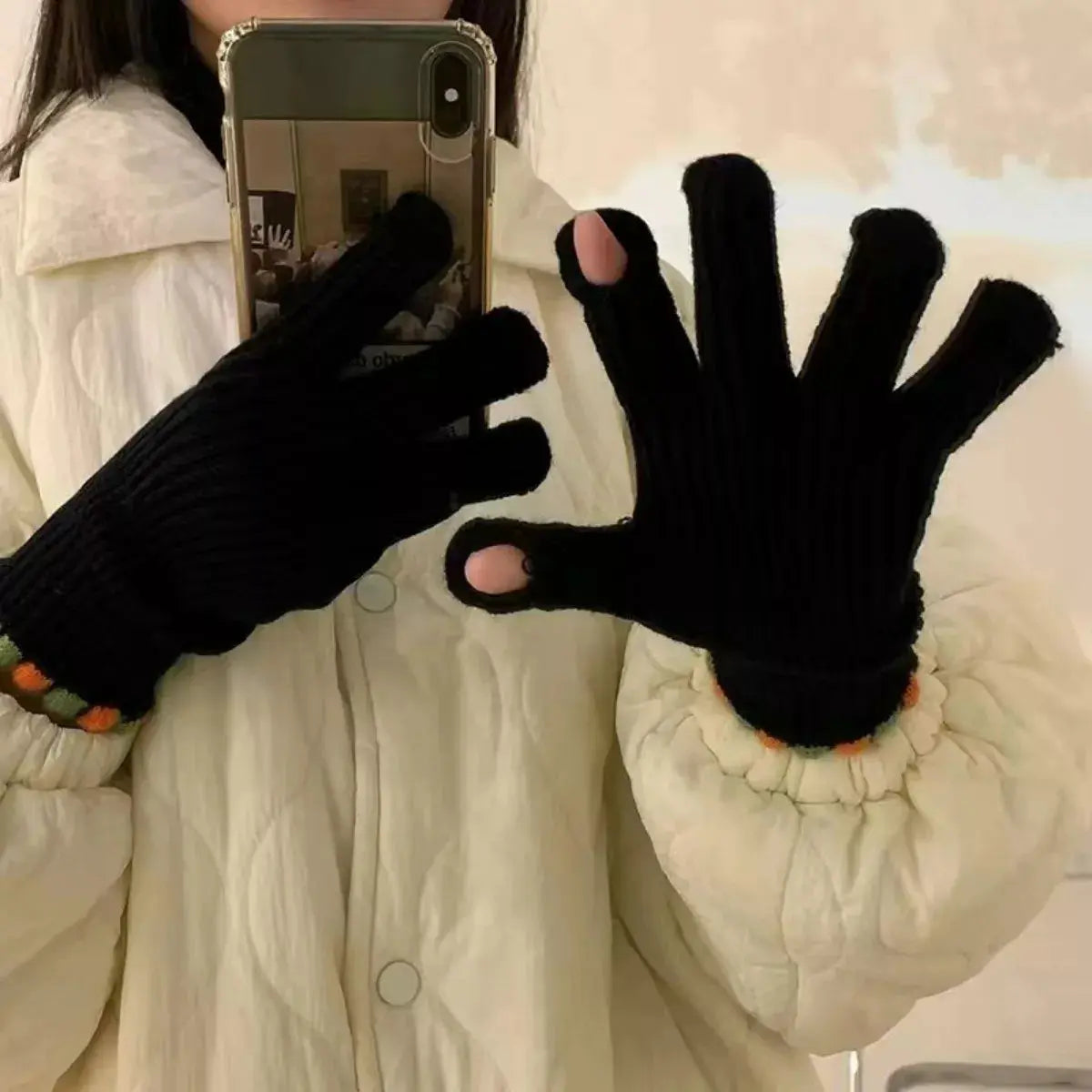 Lightweight Knitted Gloves Simply Love