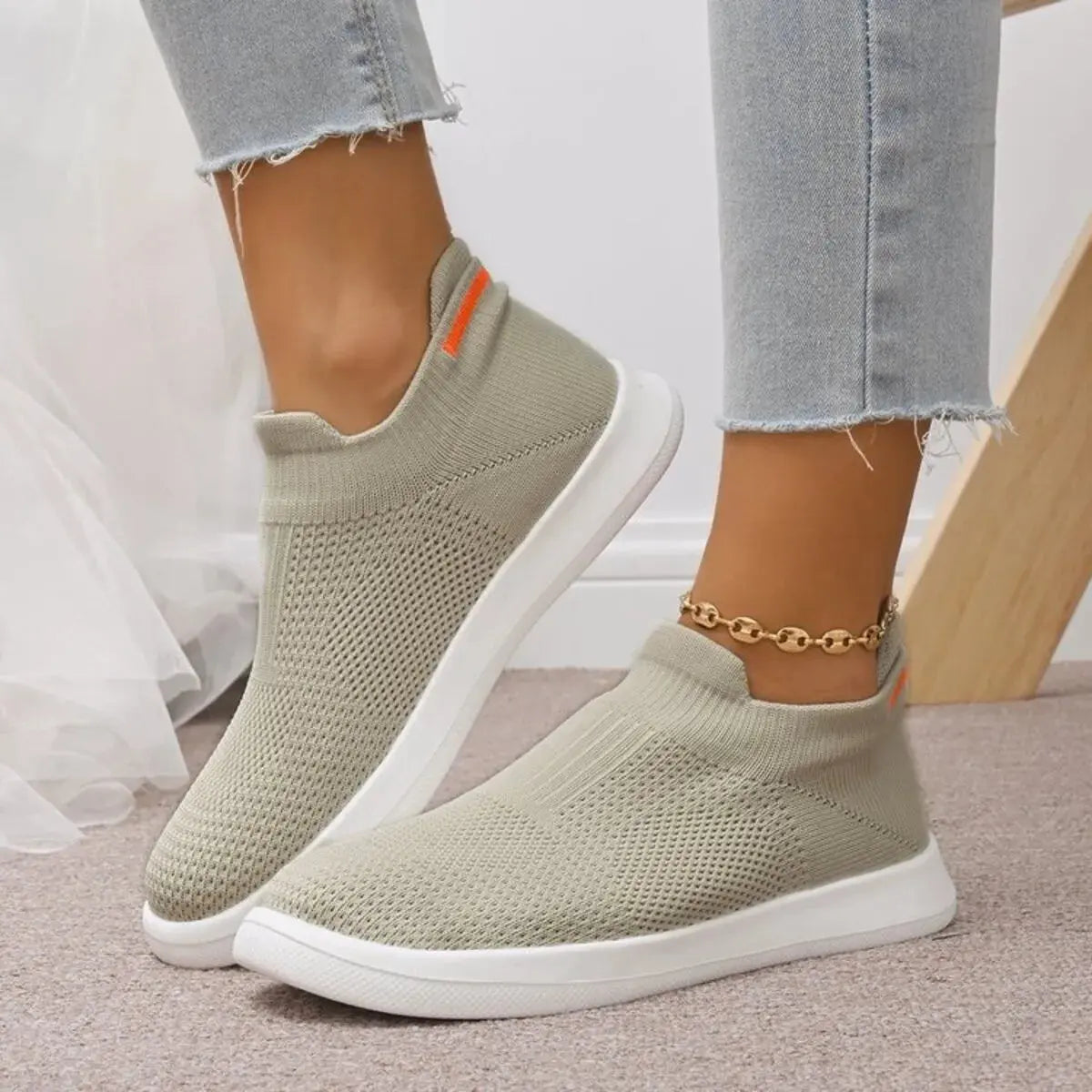 Breathable Knit Slip-Ons Simply Love