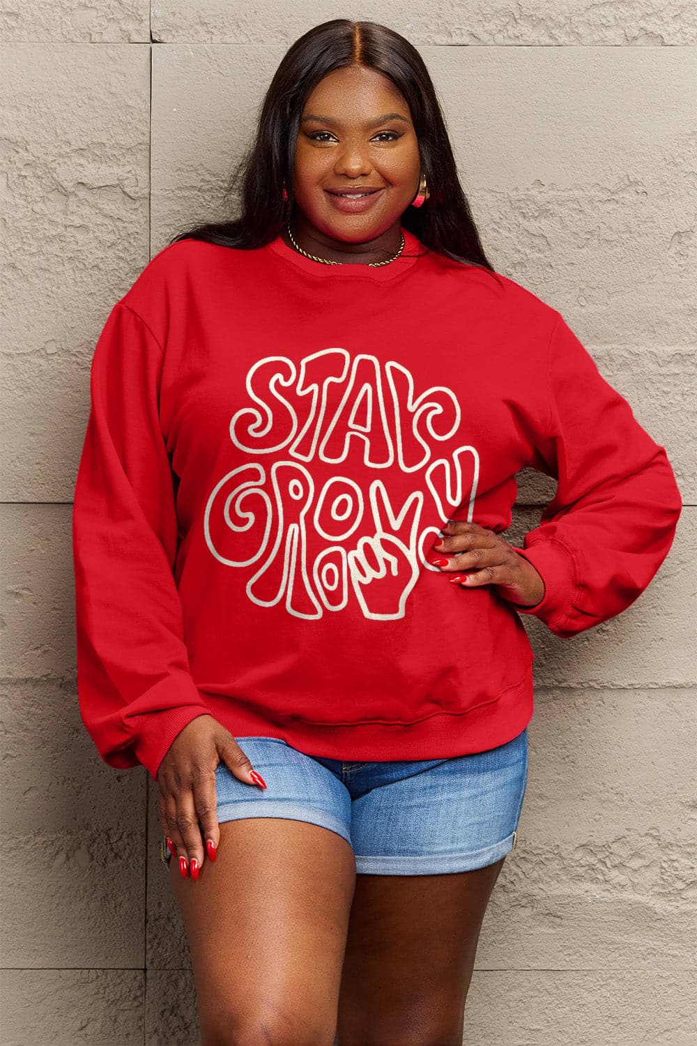 Simply Love Full Size Graphic Sweatshirt.