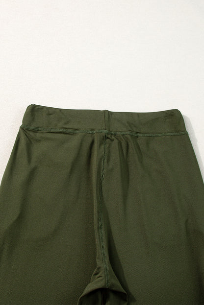 Moss green joggers with pockets