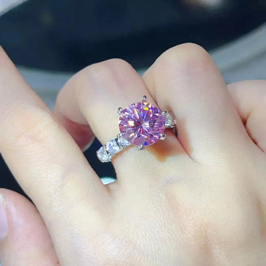 5 Carat Moissanite 6-Prong 925 Sterling Silver Ring Simply Love