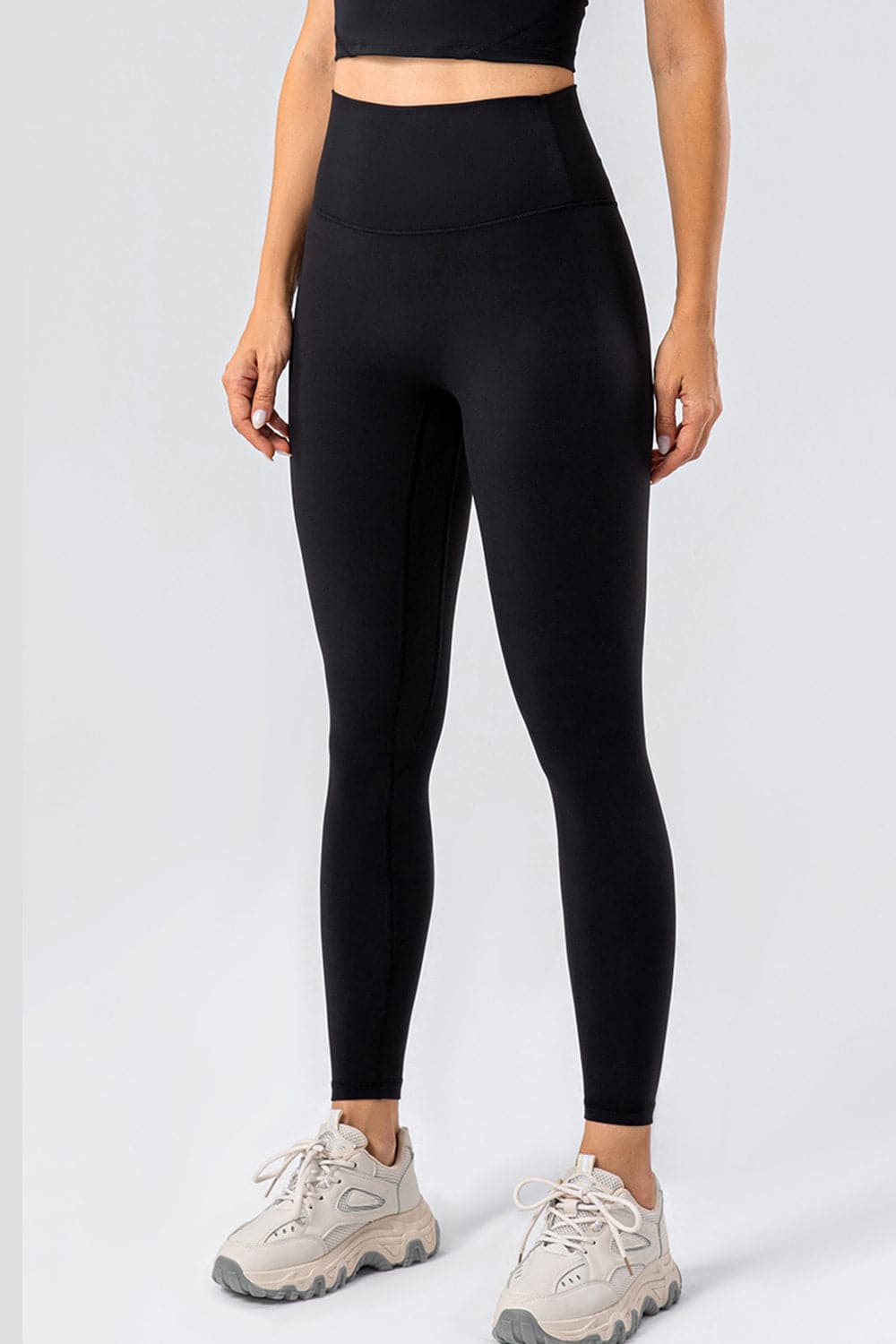 High Waist Wide Waistband Active Leggings.