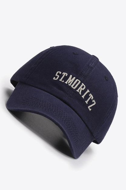 Embroidered Graphic Baseball Cap.