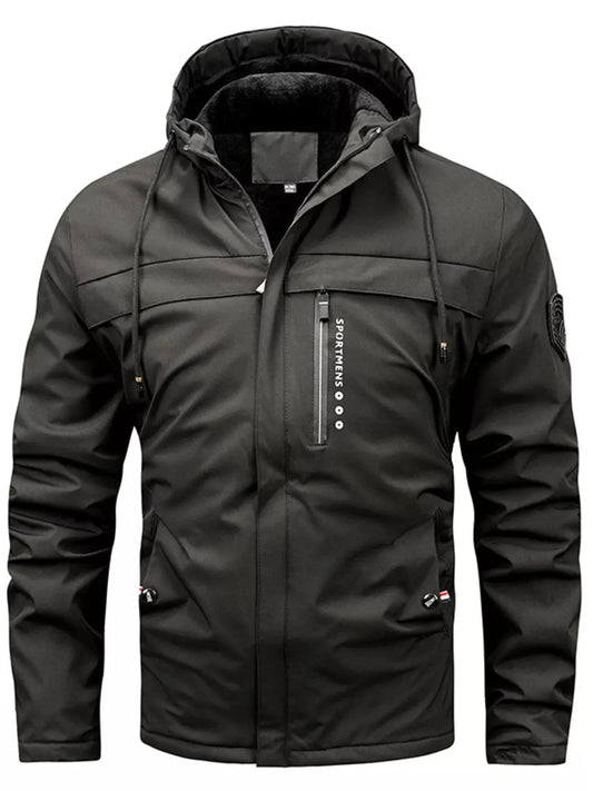 Men's Plus Size Winter Warm Hooded Parka Jacket Simply Love
