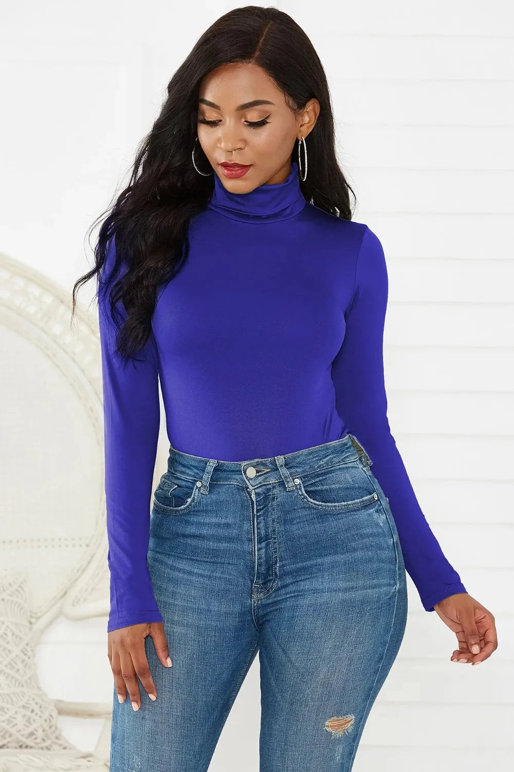 Turtleneck Long Sleeve Bodysuit Coco’s Tee Boutique