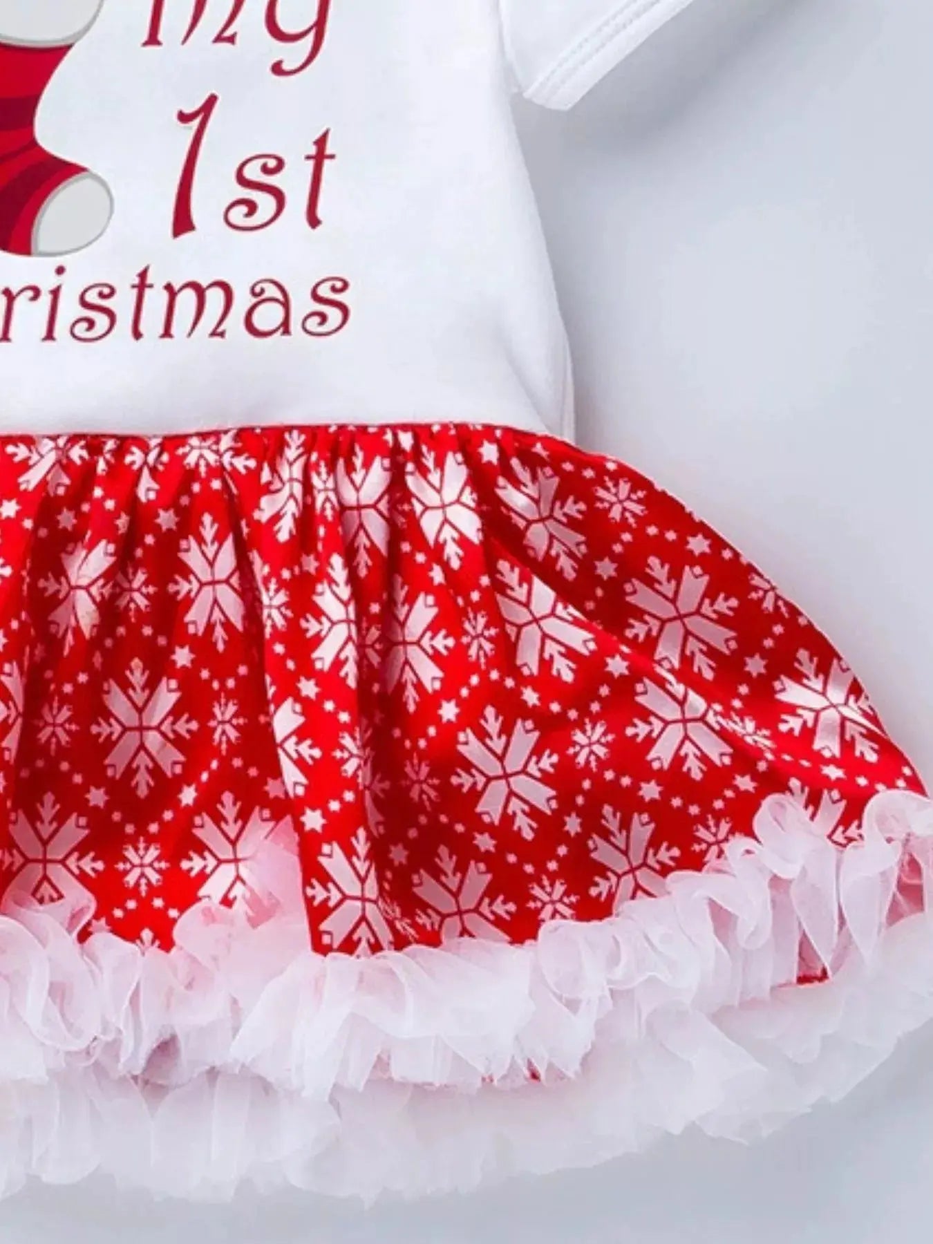 Children's Christmas One Piece Dress with Headband Simply Love