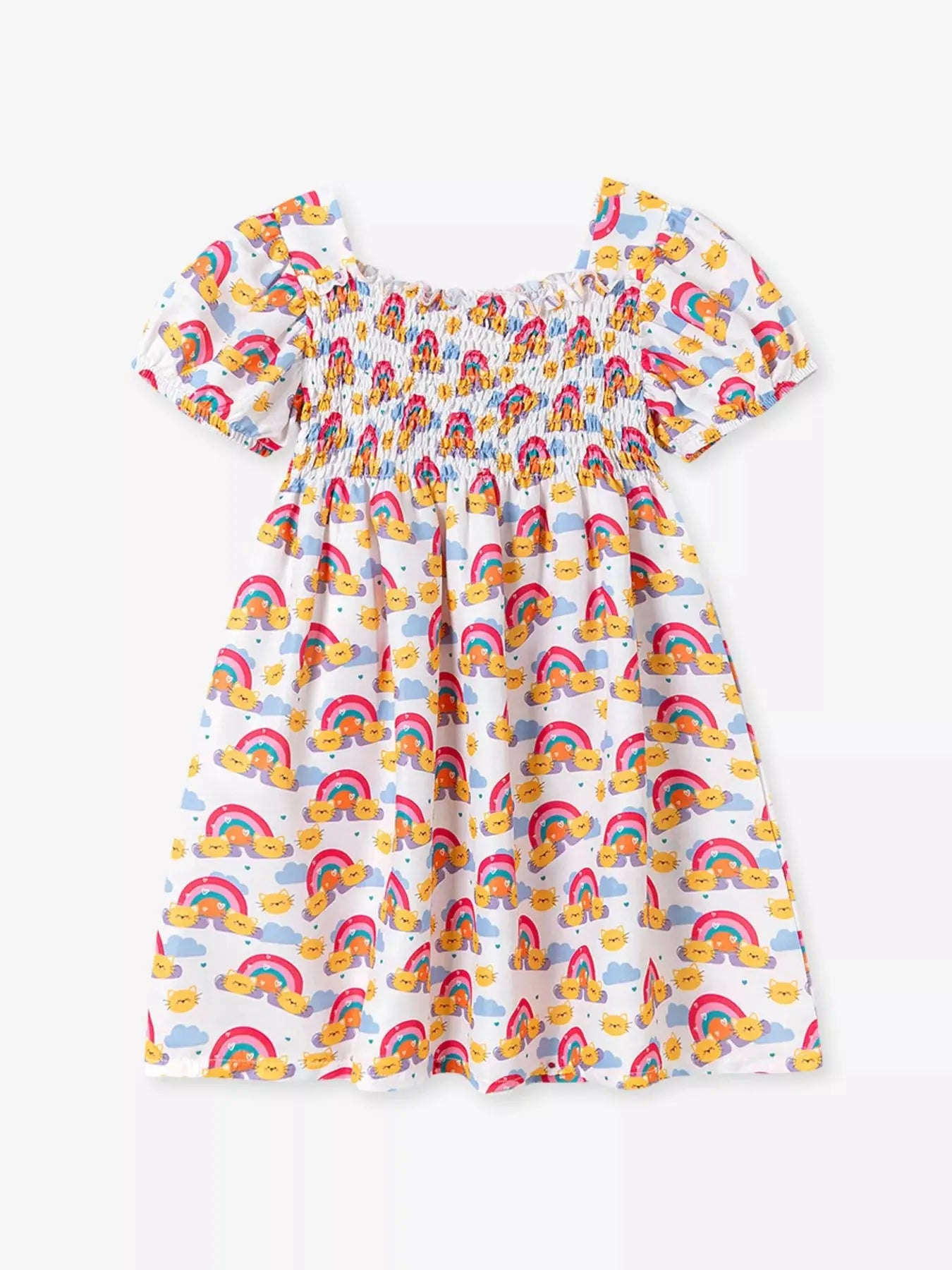 Children's Smocked Puff Sleeve Dress Simply Love