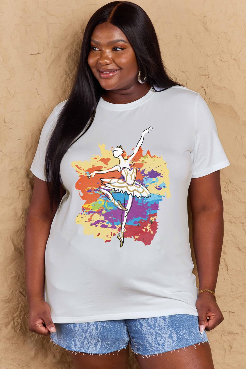 Simply Love: Ballet Dancer Cotton Tee