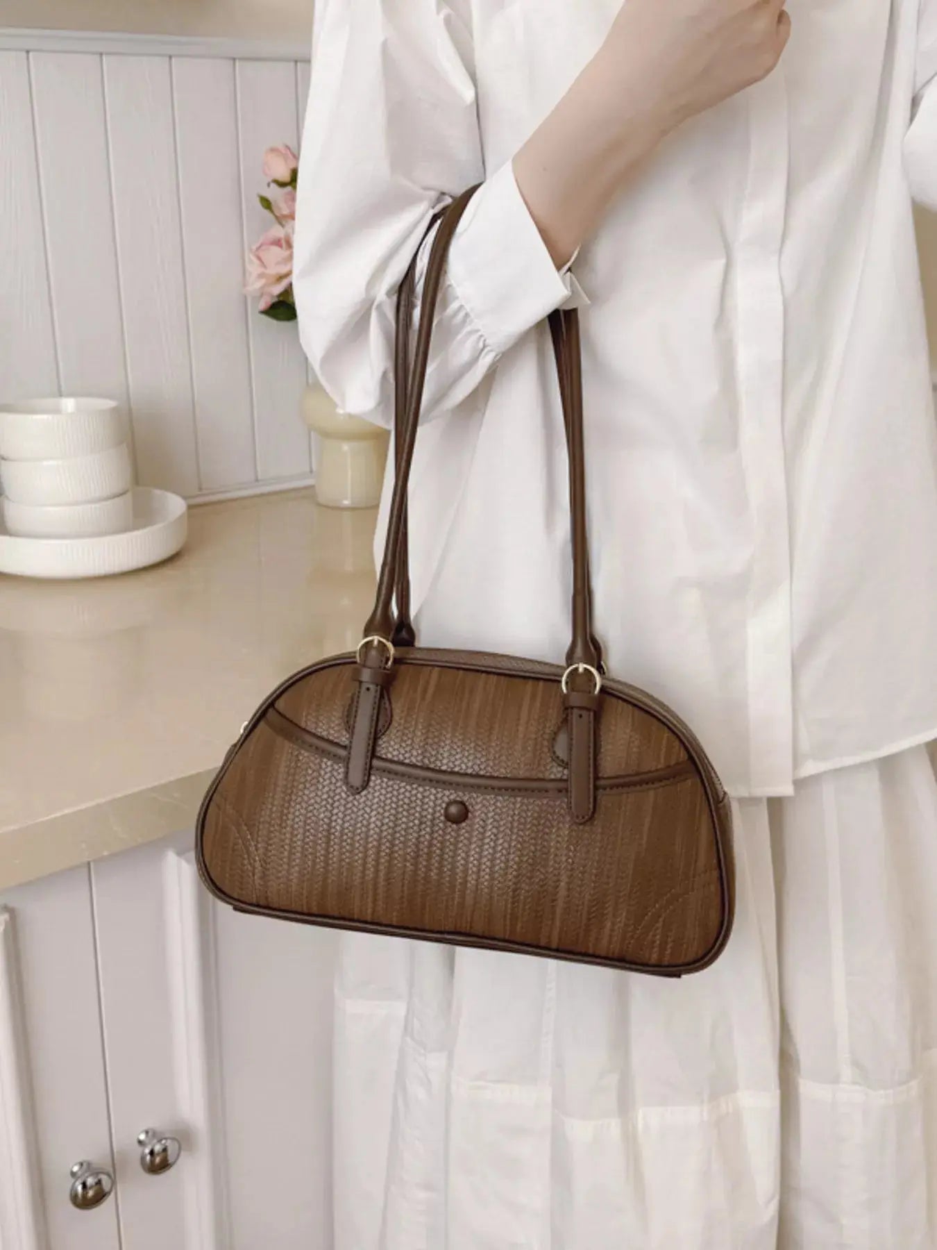 Vintage Buckle Shoulder Bag Simply Love