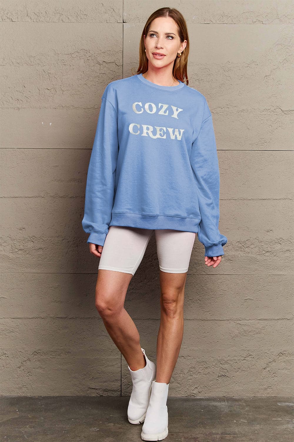 Simply Love Full Size COZY GREW Graphic Sweatshirt.