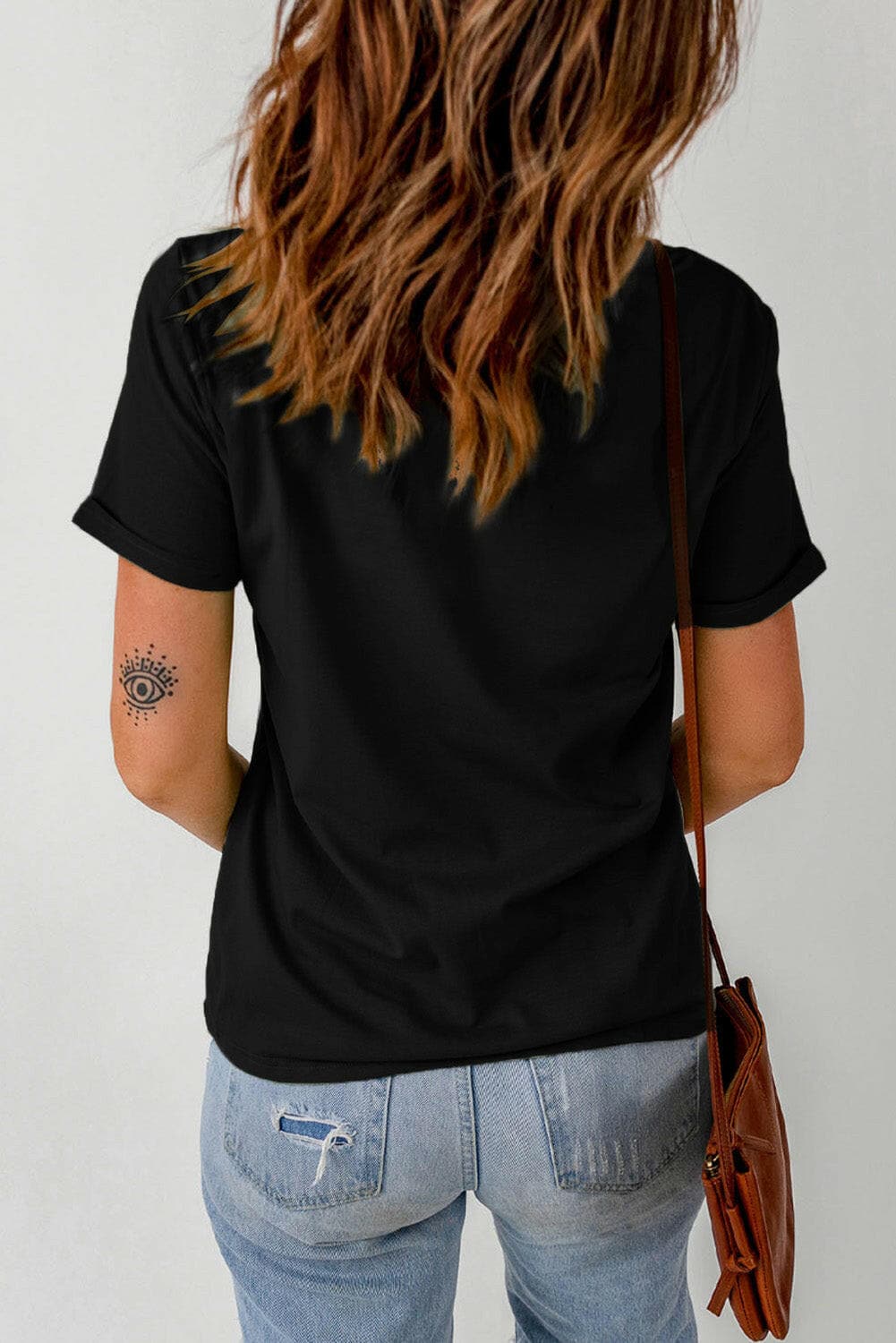 Graphic Round Neck Short Sleeve T-Shirt.