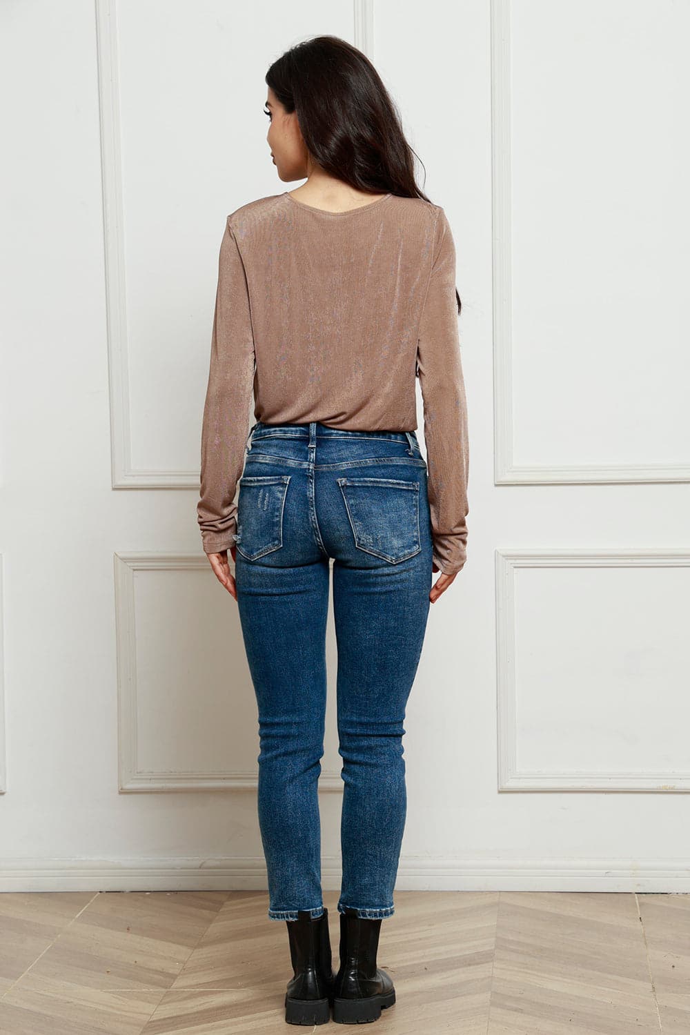 V-Neck Long Sleeve Bodysuit.