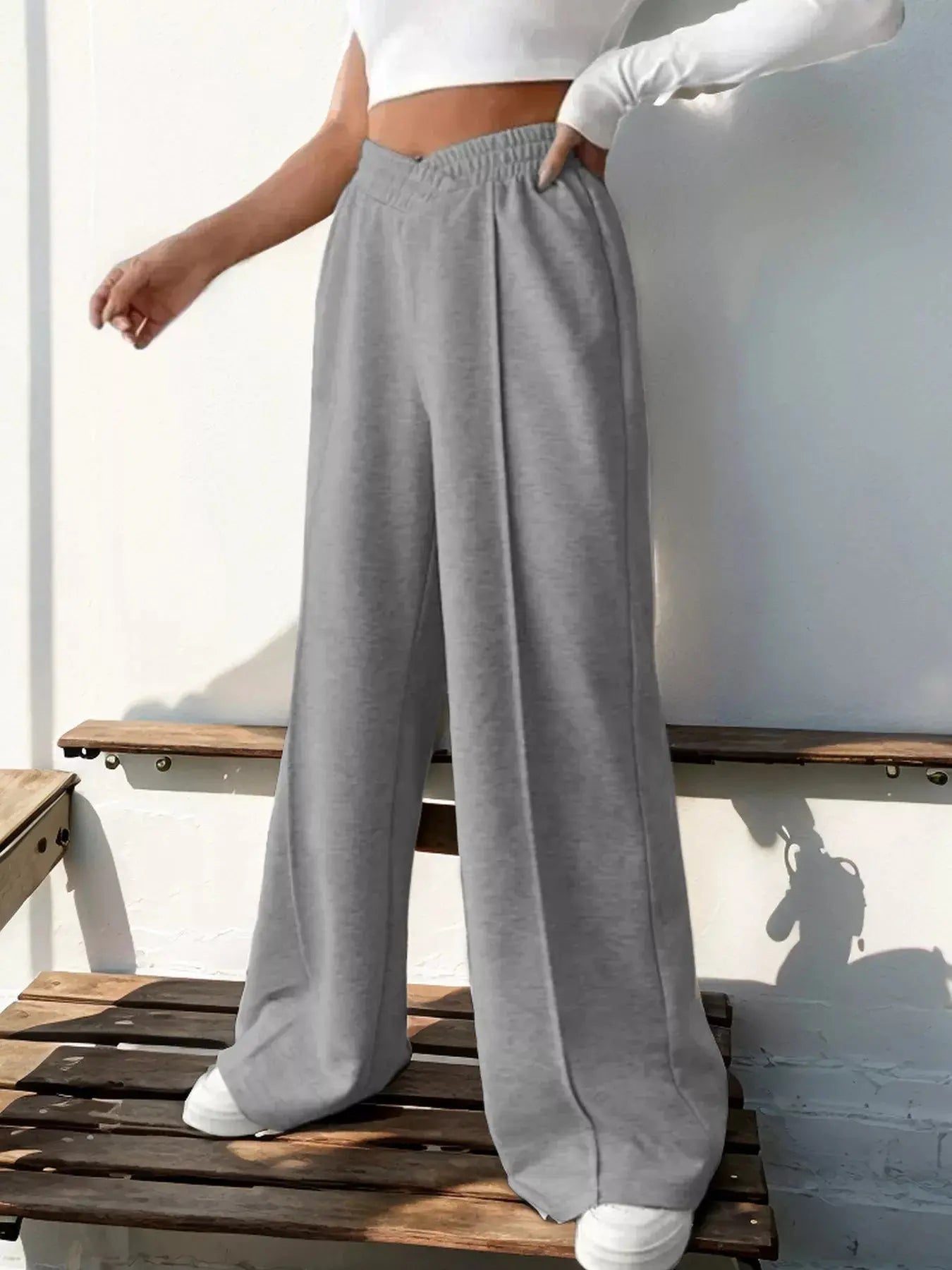 Wide Leg High Waist Pants Simply Love