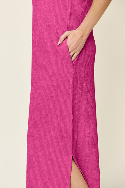 Double Take: Mock Neck Maxi Dress
