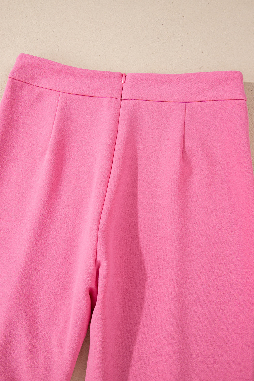 Sachet pink high-waisted flares