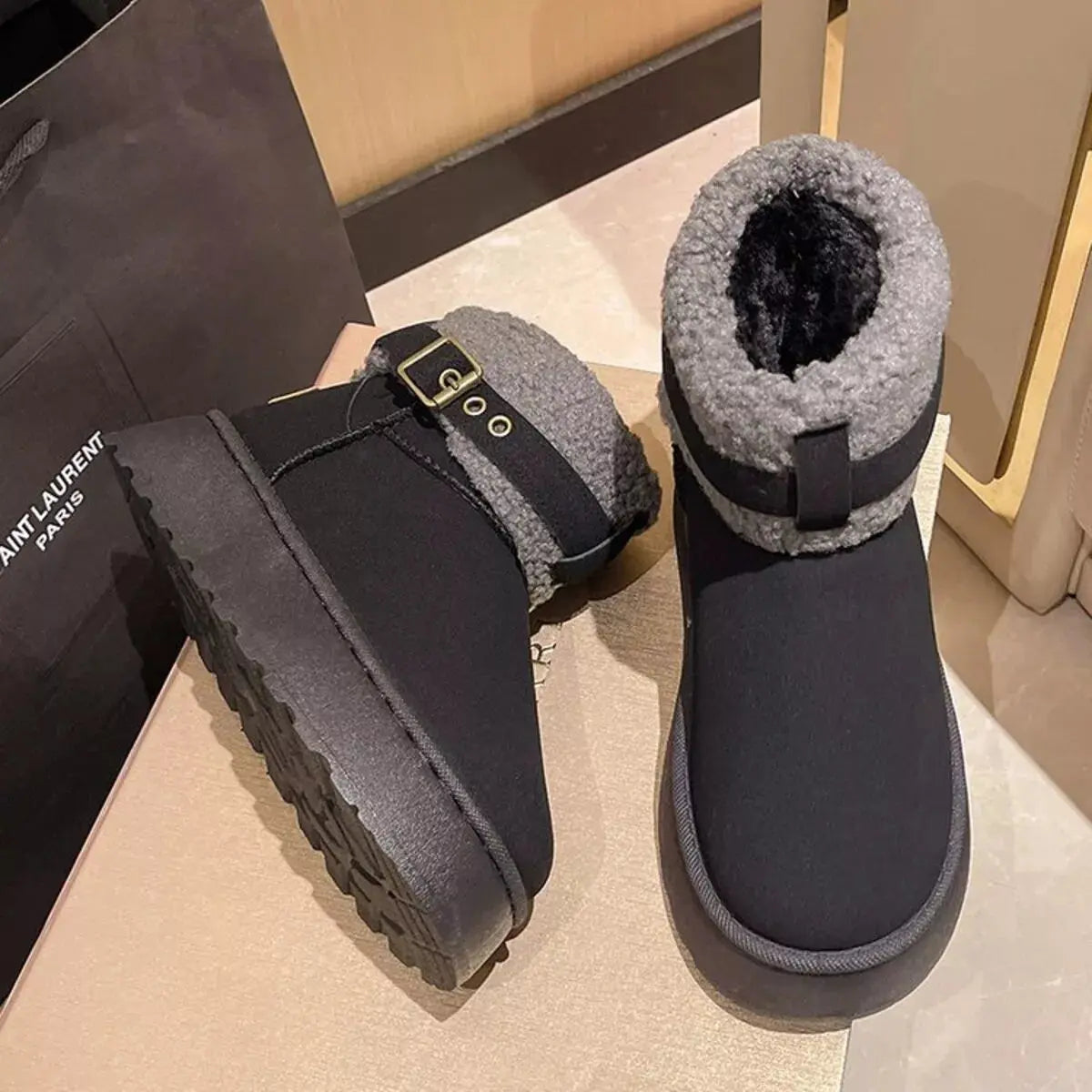 Cozy Plush-Lined Winter Ankle Boots Simply Love