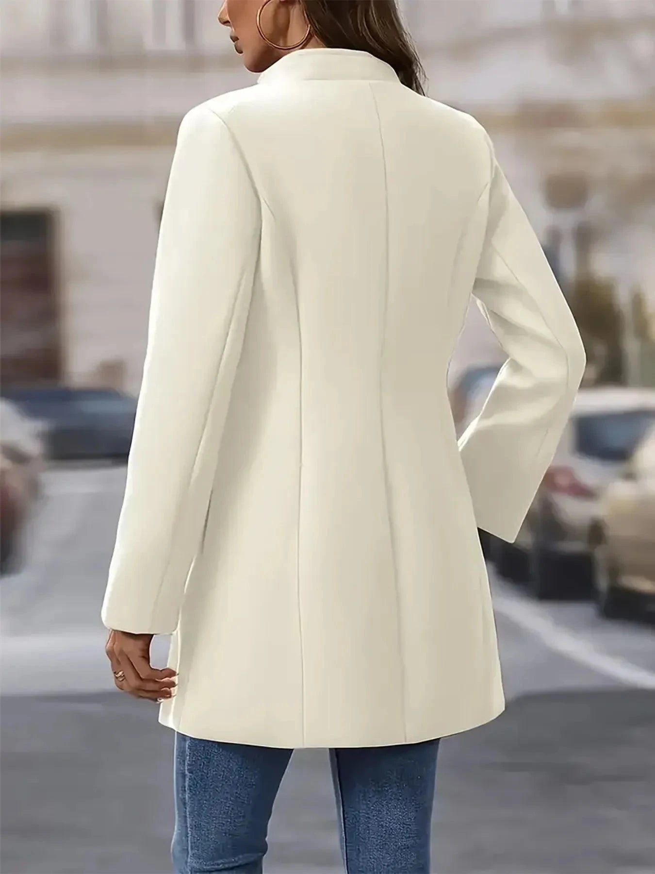 Single-Breasted Longline Blazer Coat Coco’s Tee Boutique