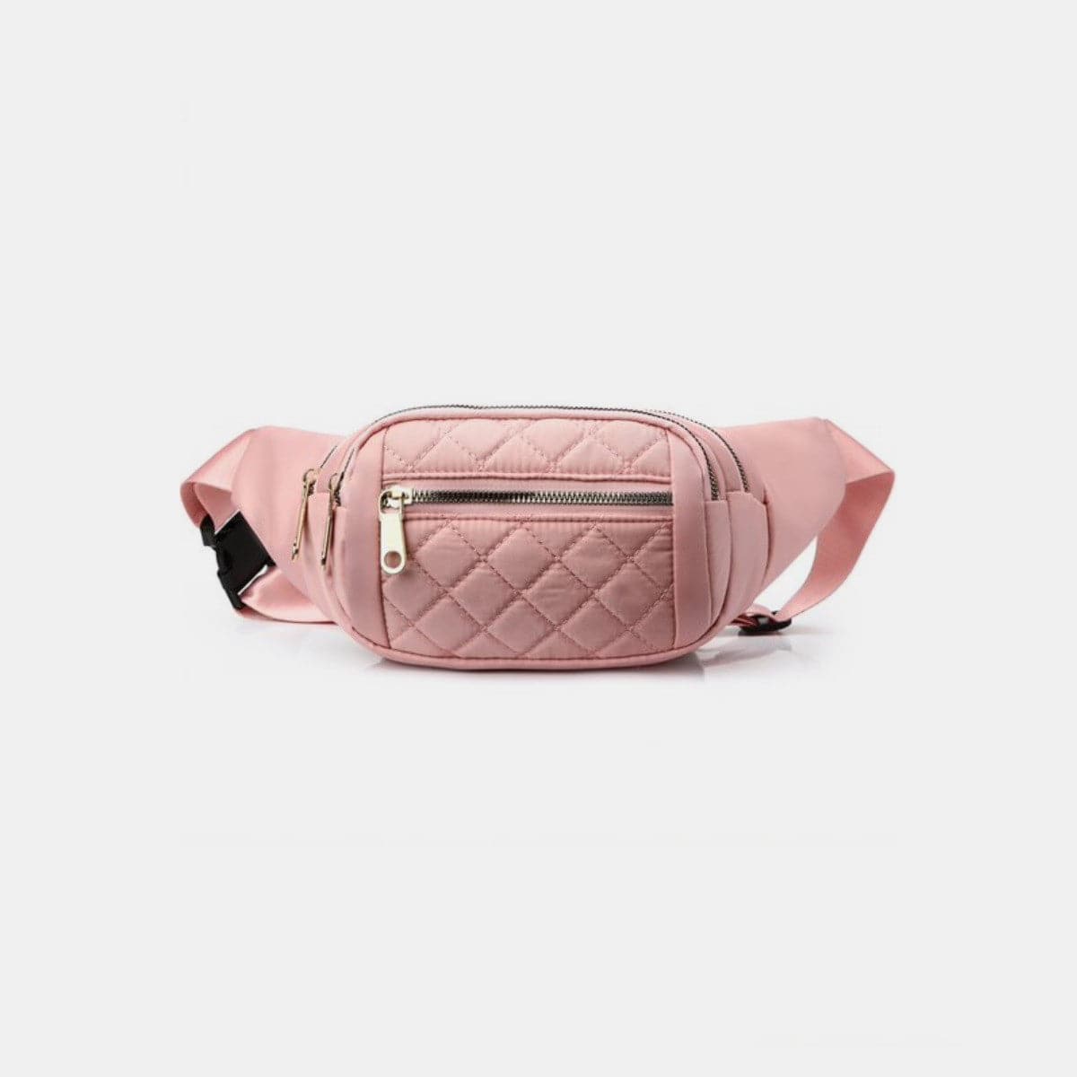 Zenana Quilted Multi Pocket Waist Belt Bag.