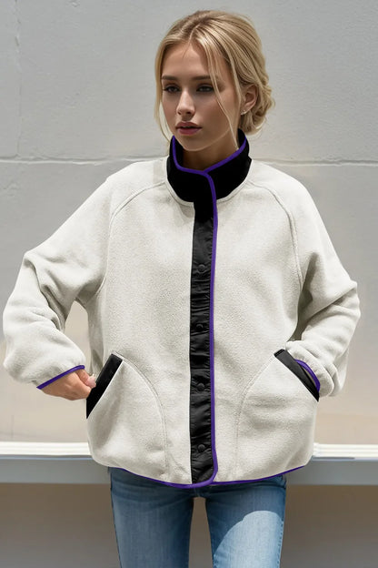 Double Take: Contrast Fleece Jacket