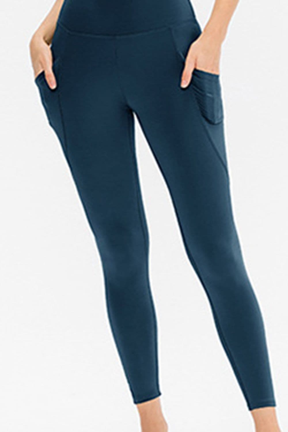 Slim Fit Long Active Leggings with Pockets.