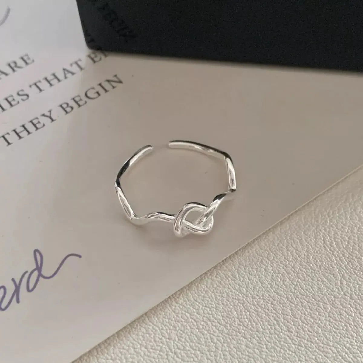 Lightweight Knot Open Ring Simply Love