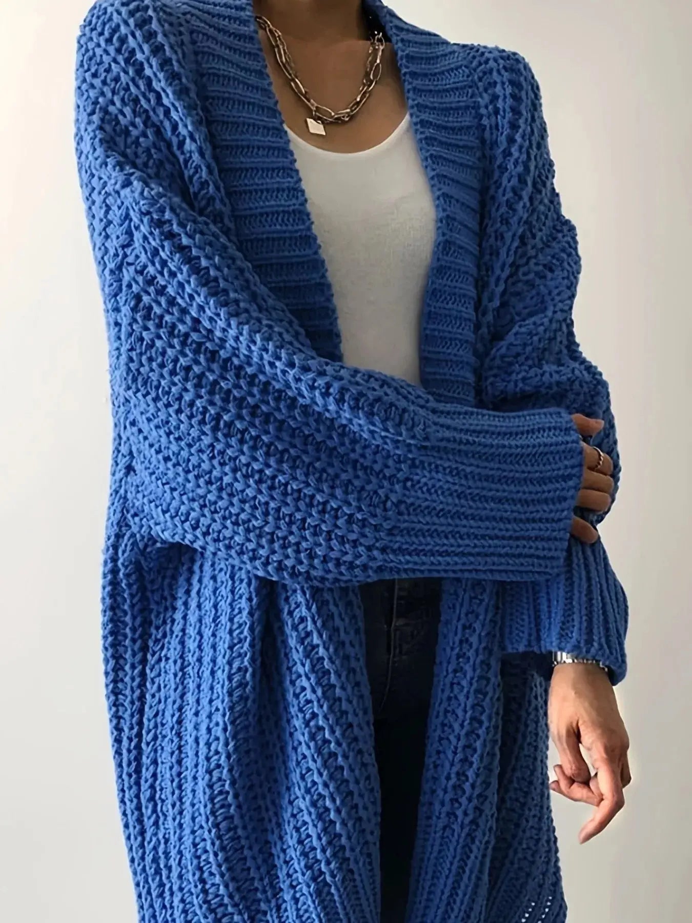 Chunky Knit Open Front Cardigan Simply Love