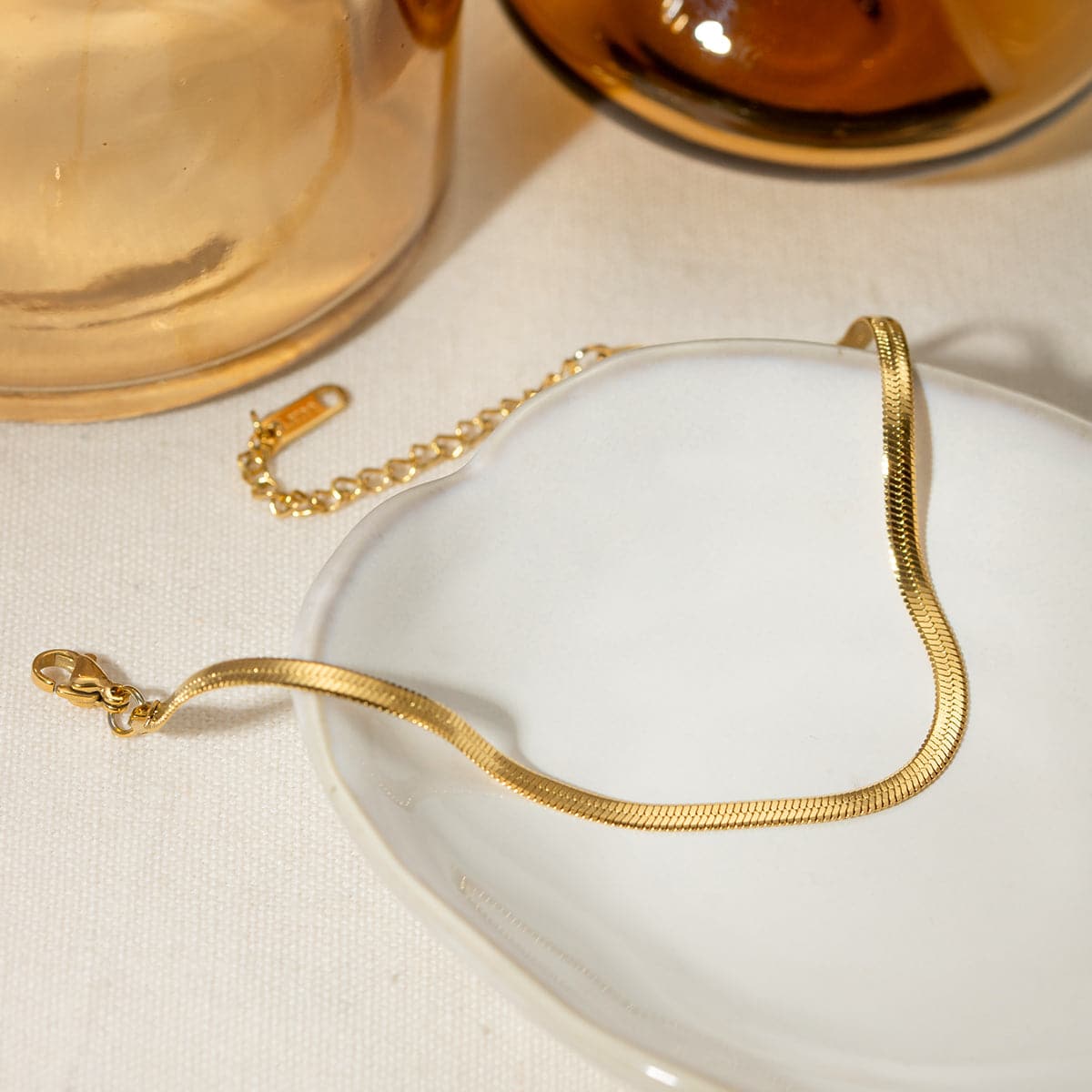 18K Gold-Plated Ankle Bracelet.