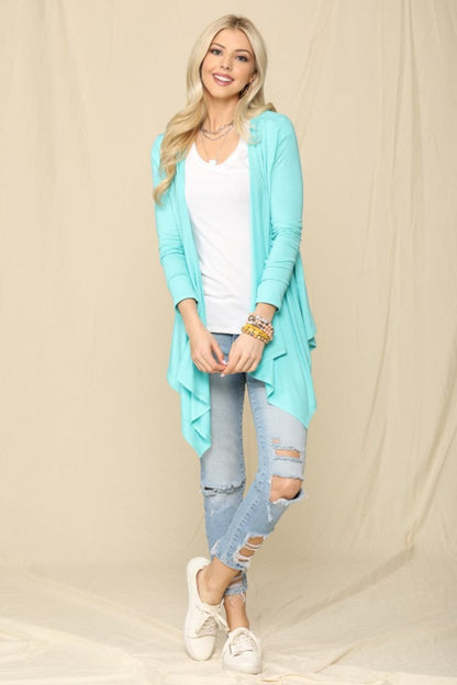 Celeste cozy open front cardigan for effortless style