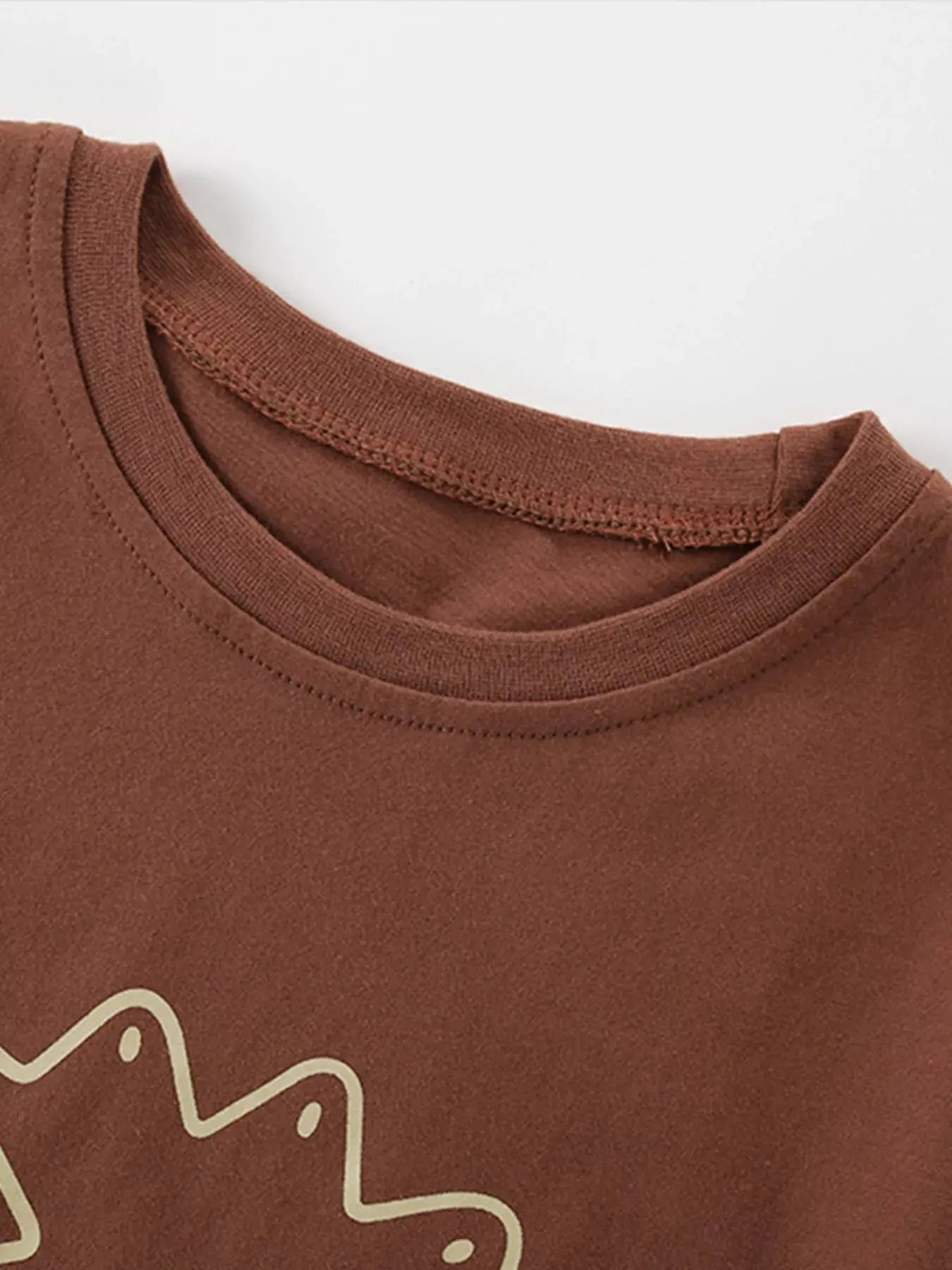 Children's Cartoon Lion Round Neck T-Shirt Simply Love