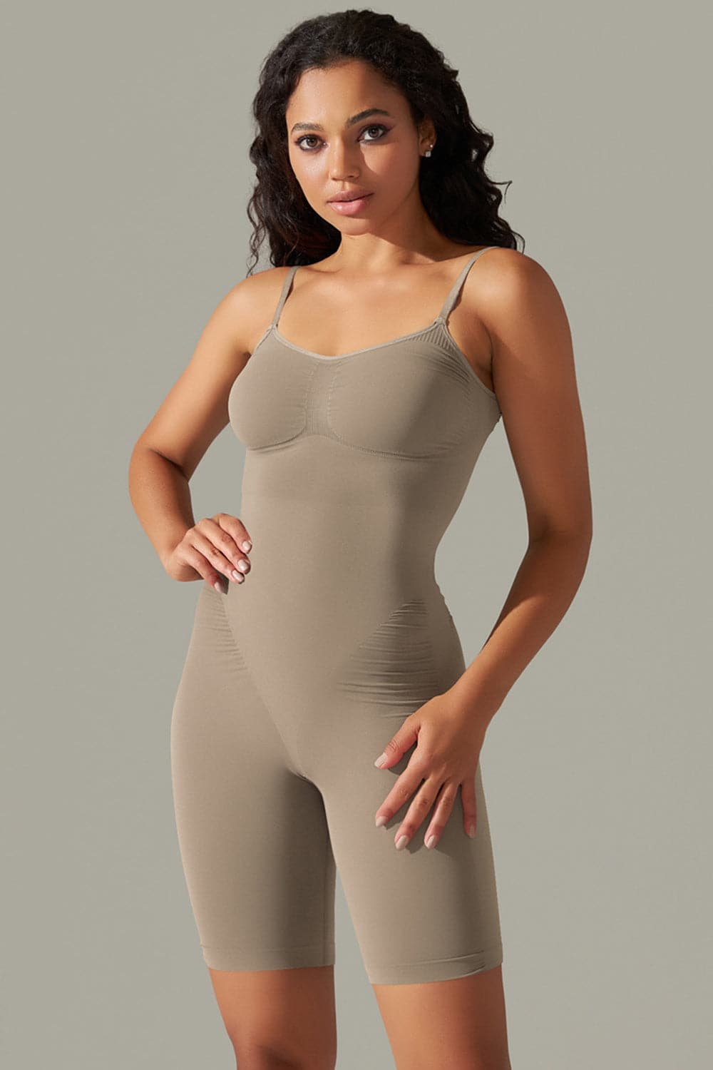 Spaghetti Strap Active Romper.