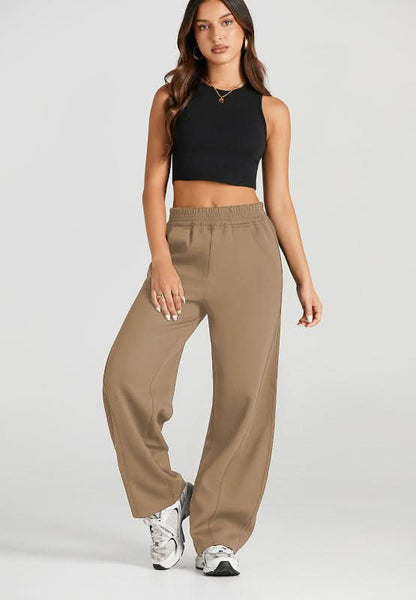 Cozy Pocketed Elastic-Waist Lounge Pants