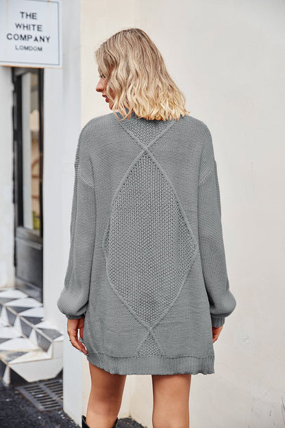 Open Front Cardigan with Pockets.