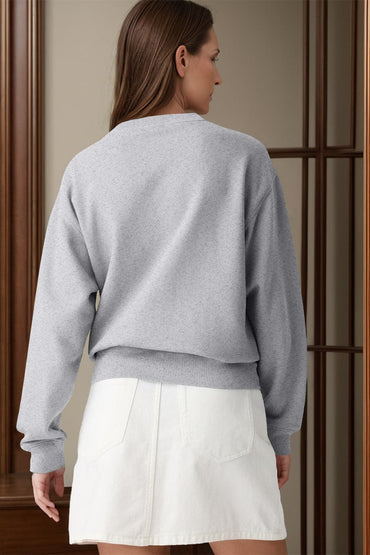 Cozy Essentials: Classic Round Neck Long Sleeve Sweatshirt