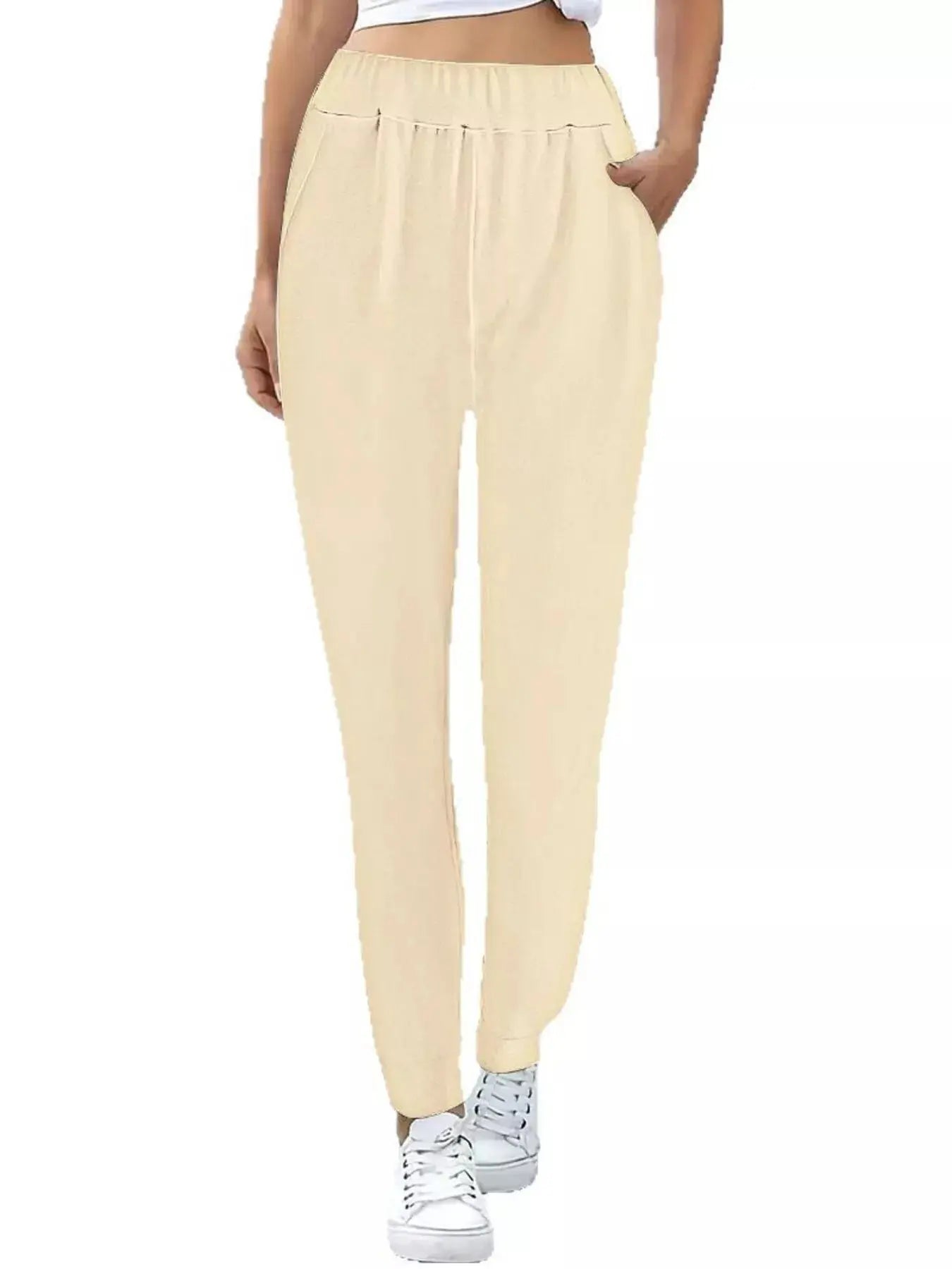 Comfortable Elastic Waist Casual Pants Simply Love