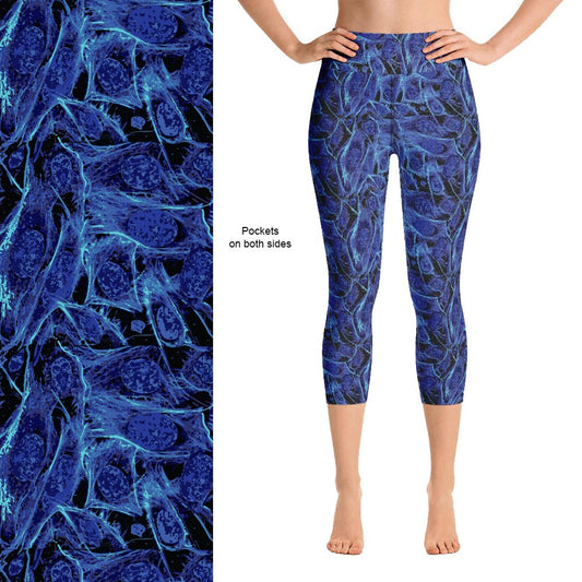 Electric Blue Capri Leggings MM