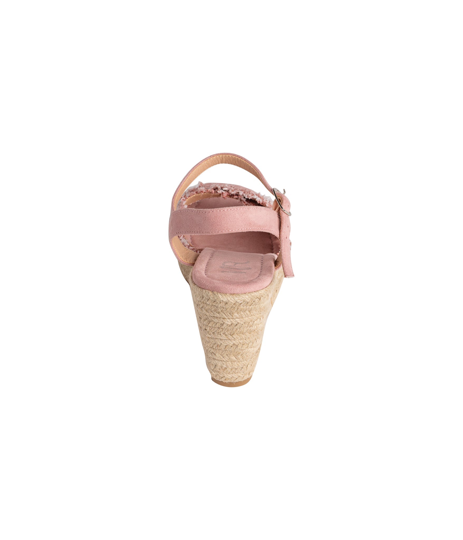 Elinor Pink Wedge Sandals with Adjustable Ankle Strap Naughty Monkey