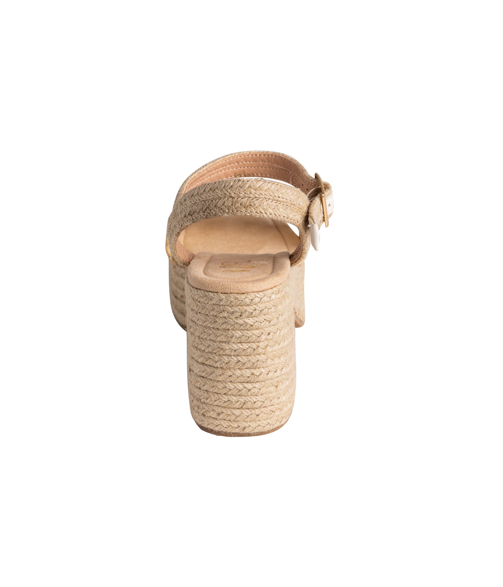 Elise Platform Sandals Off White Ankle Strap 3.5 Inch Heel Naughty Monkey