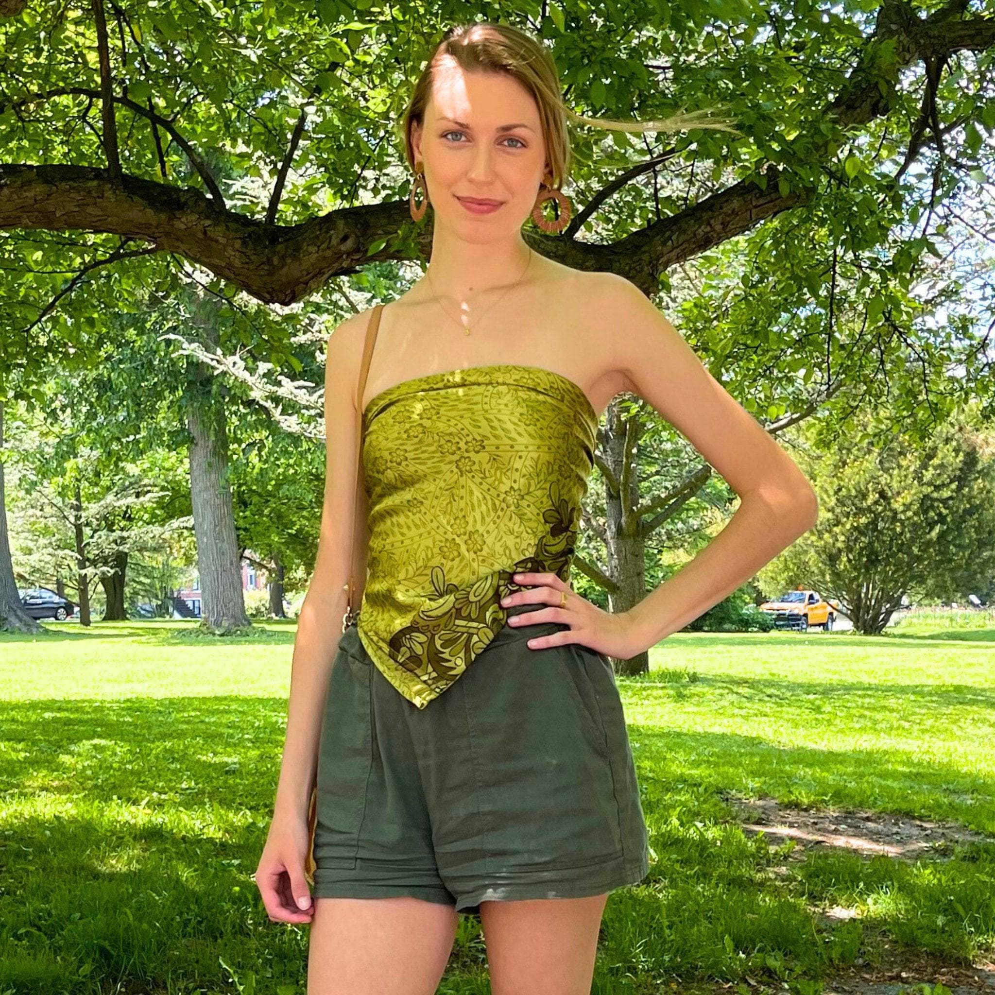 Ella Scarf Top – Made from Real Sari Stories Darn Good Yarn