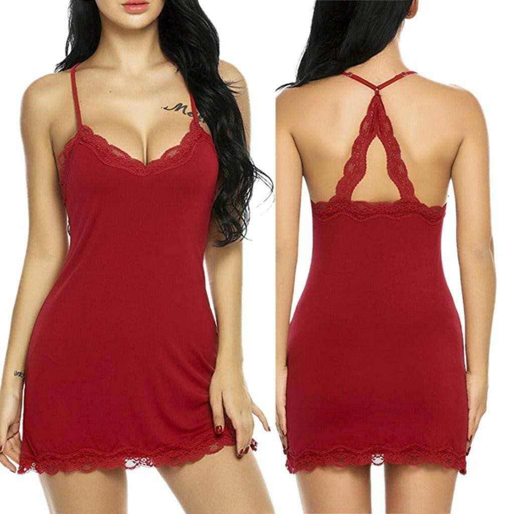 Irresistibly Charming Lace Nightdress for Women - Love Salve 