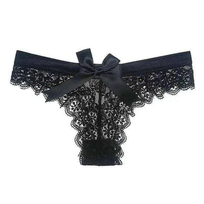 Seductive Lace Bow Detailed Women's Underwear with European and American Flair - Love Salve 