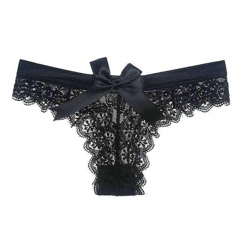 Seductive Lace Bow Detailed Women's Underwear with European and American Flair - Love Salve 