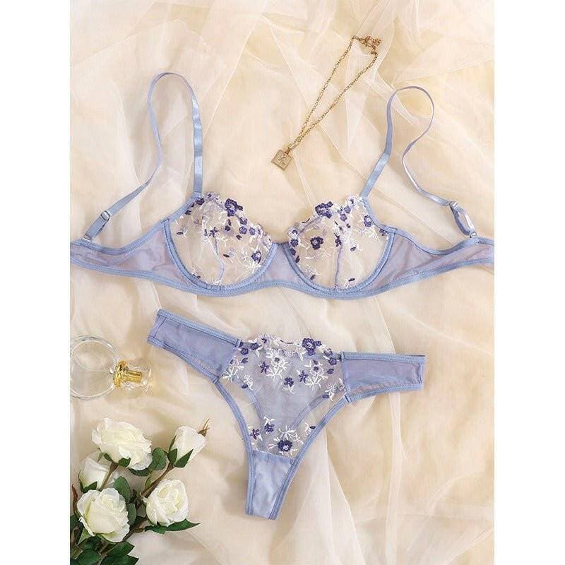 Seductive Mesh Lace Lingerie Set with Flattering Design for Women - Love Salve 