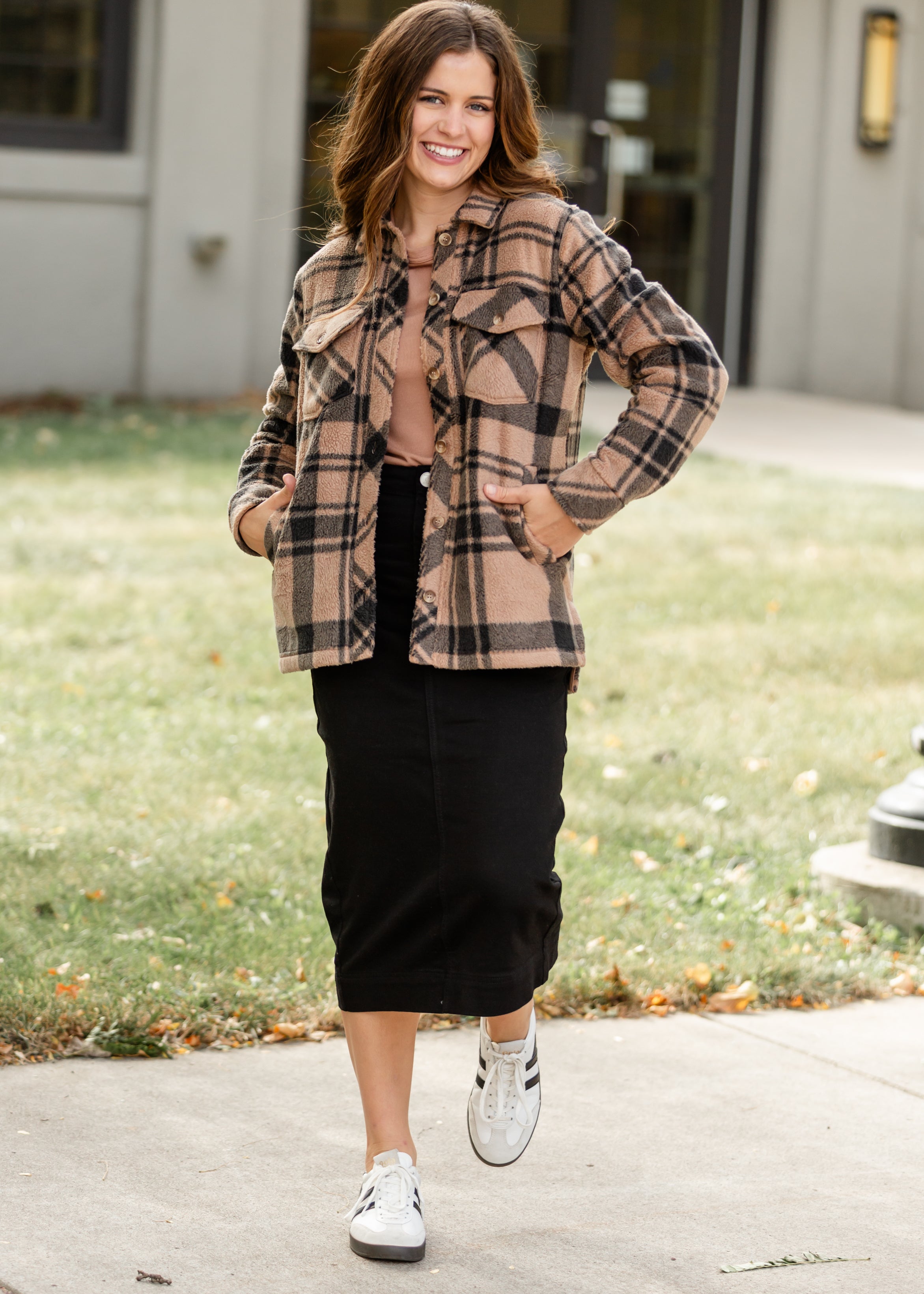 Erica Cotton Twill Midi Skirt Inherit Co.