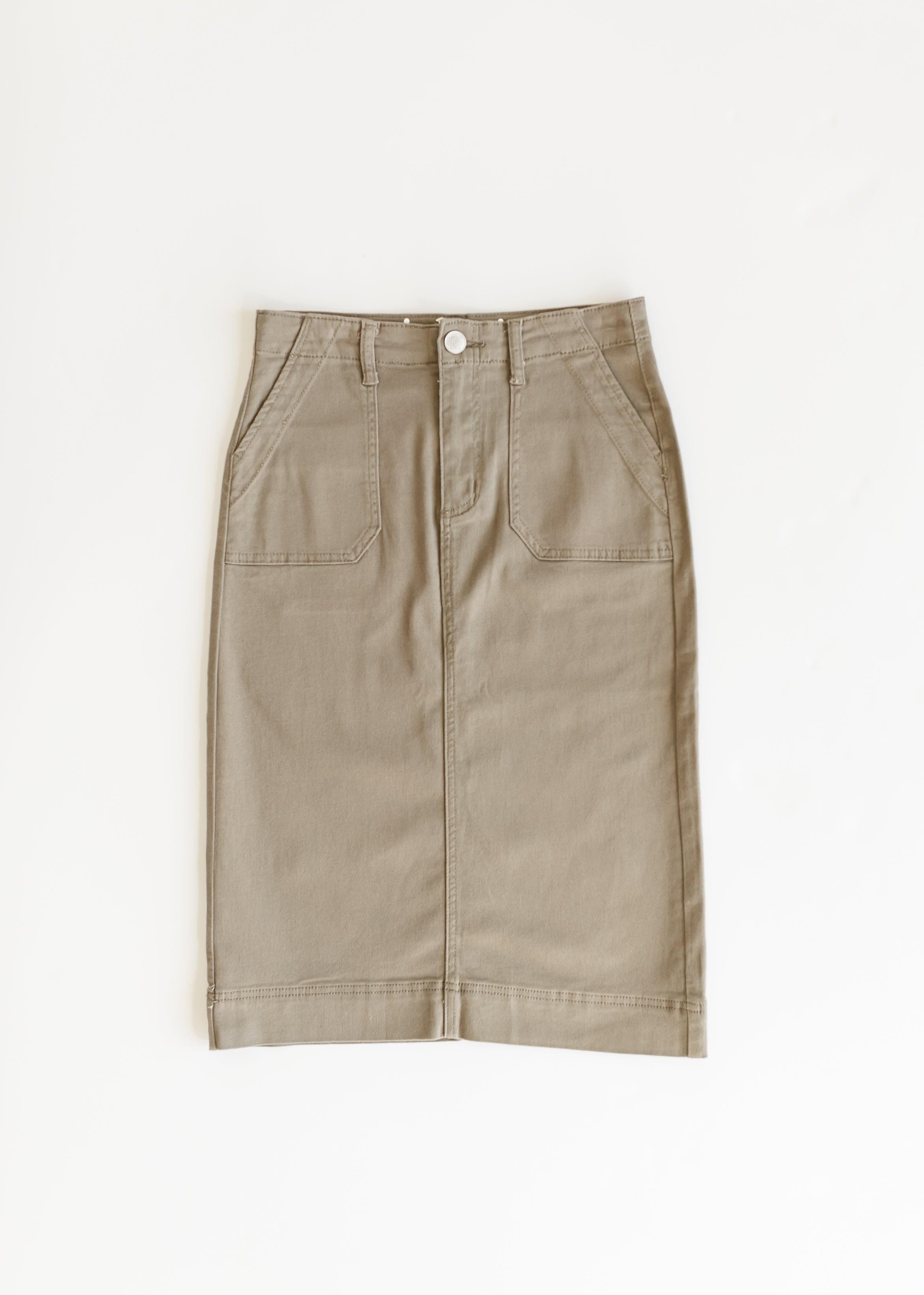 Erica Cotton Twill Midi Skirt Inherit Co.
