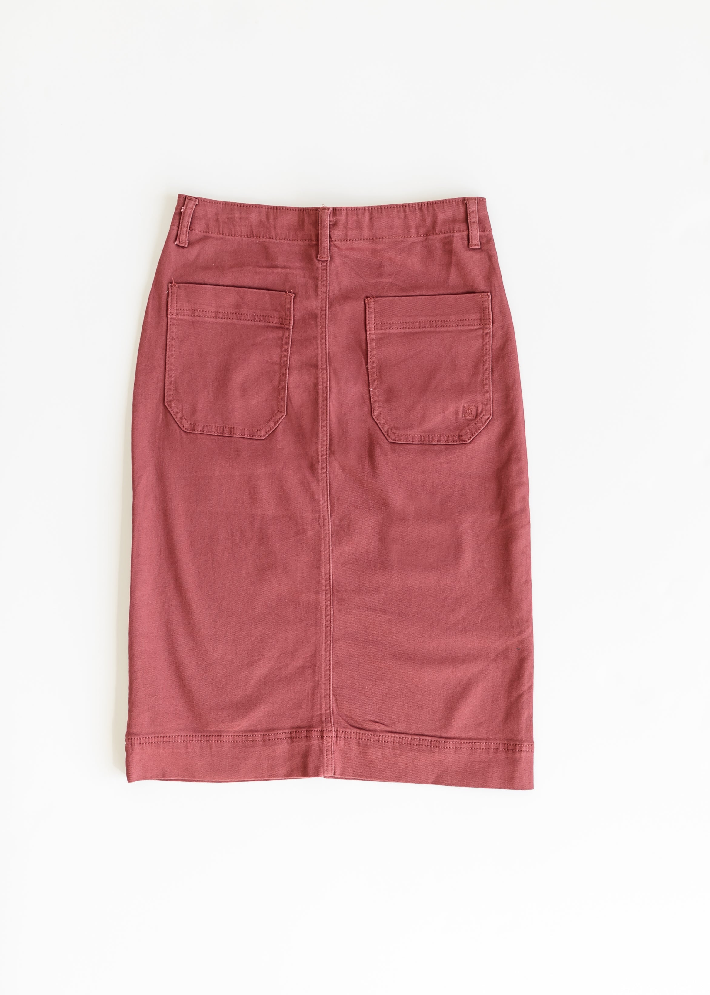 Erica Cotton Twill Midi Skirt Inherit Co.