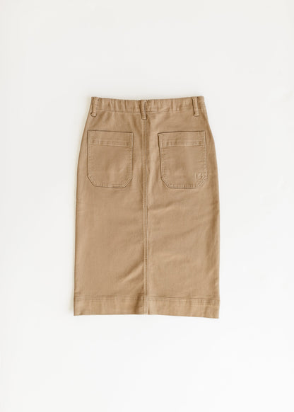 Erica Cotton Twill Midi Skirt Inherit Co.