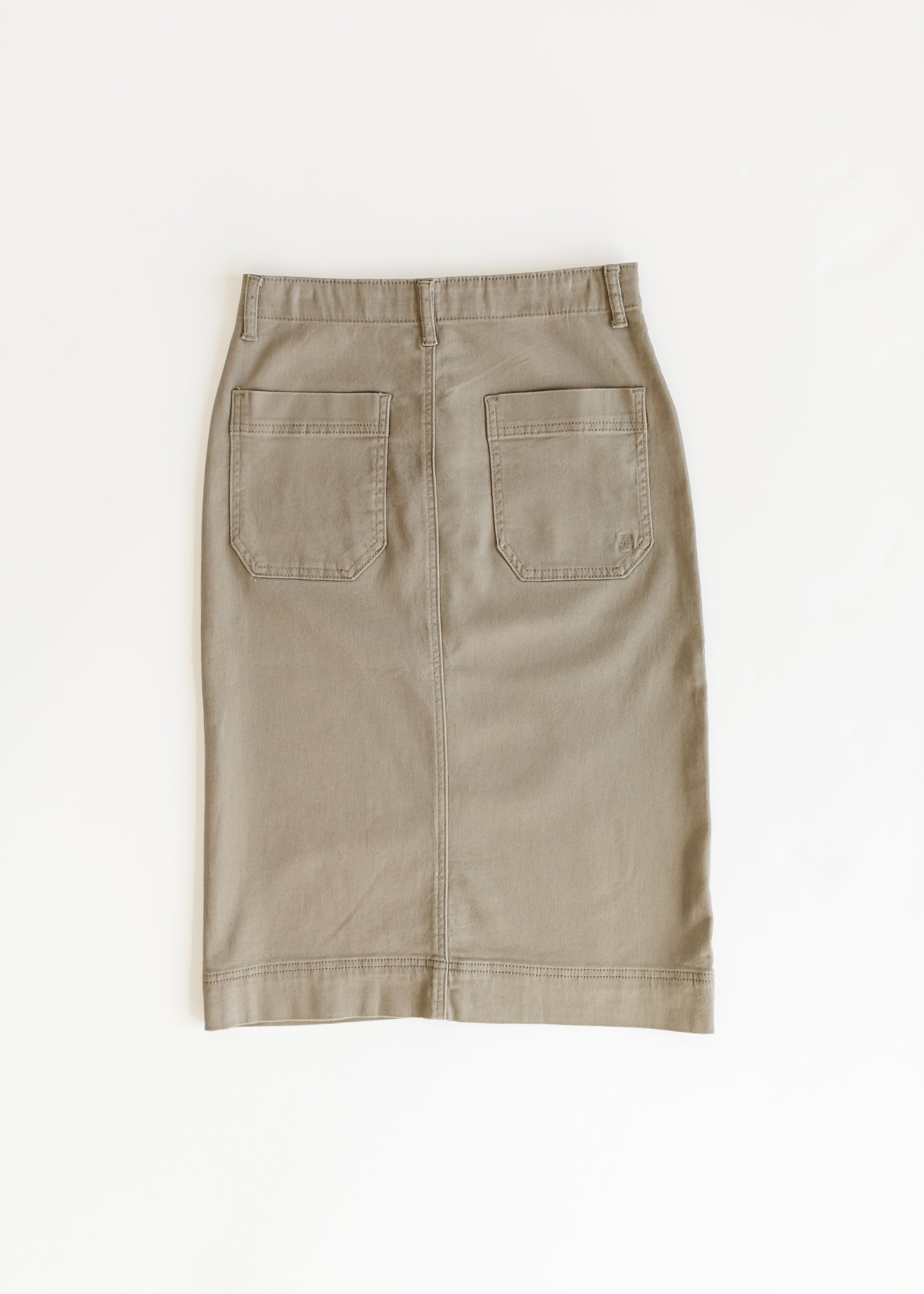 Erica Cotton Twill Midi Skirt Inherit Co.