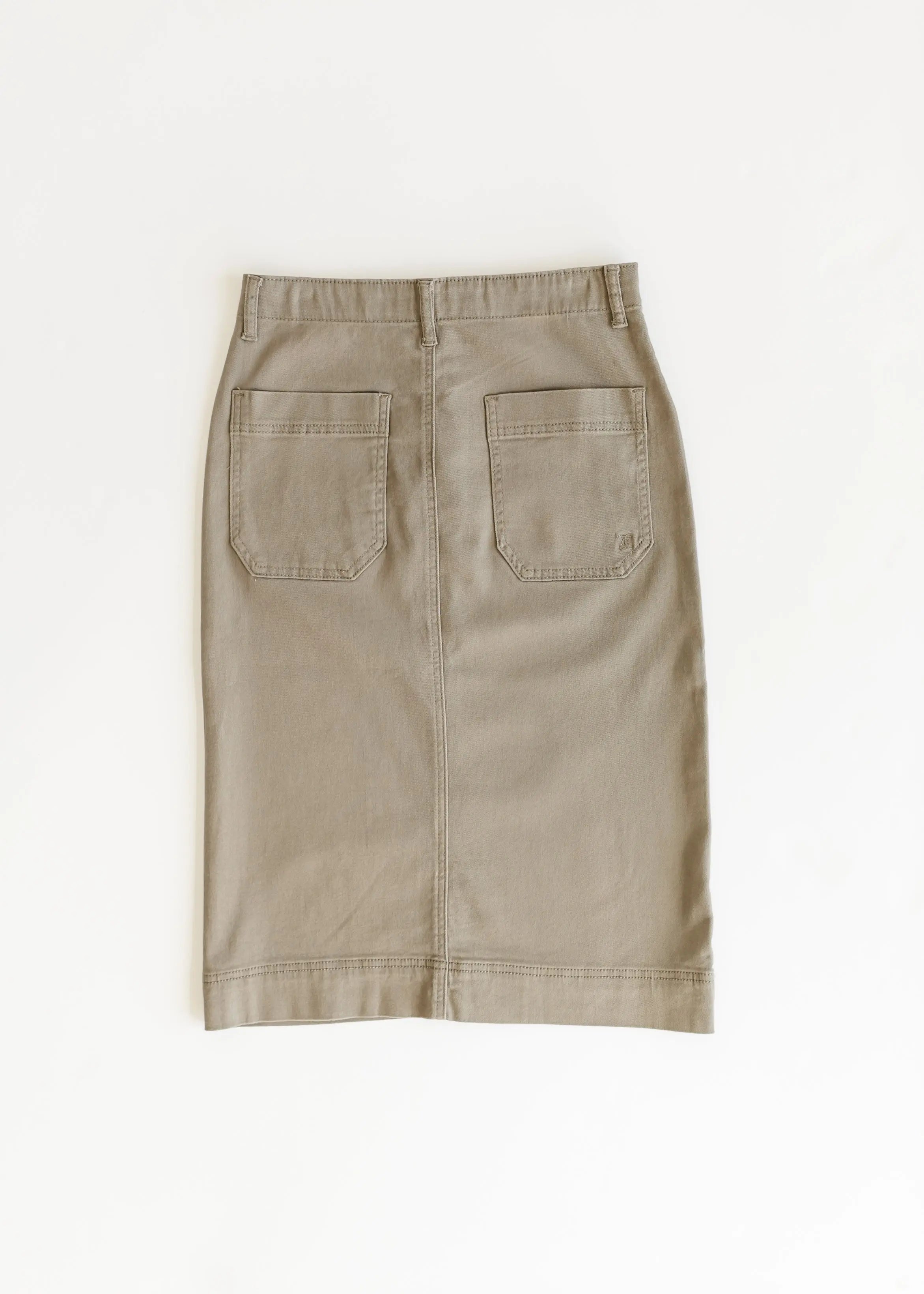 Erica Cotton Twill Midi Skirt Inherit Co.